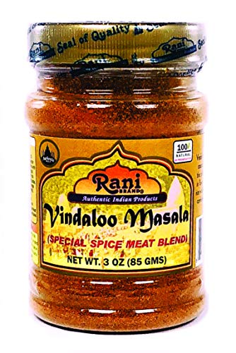 Product Cover Rani Vindaloo Curry Masala Natural Indian Spice Blend 3oz (85g) ~ Salt Free | Vegan | Gluten Free Ingredients | NON-GMO | No colors