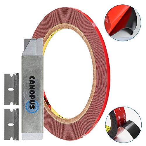 Product Cover 3M Double Sided Tape Heavy Duty: Mounting Tape Converted from 3M VHB 5952, (0.125 in x 15 ft) Super Strong Foam Tape for Outdoor and Indoor