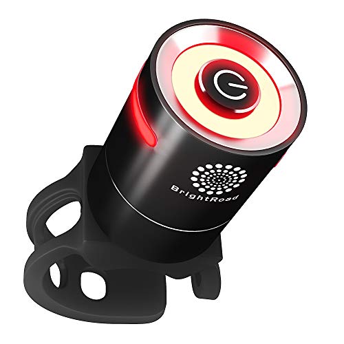 Product Cover BrightRoad LED Rechargeable Bike Tail Light | Extremely noticeable Rear Flashlight for Maximum Visibility | Wide & Long Cover Range, 220° & 650ft | IPX5 Waterproof | Bicycle Back Lights for cycling