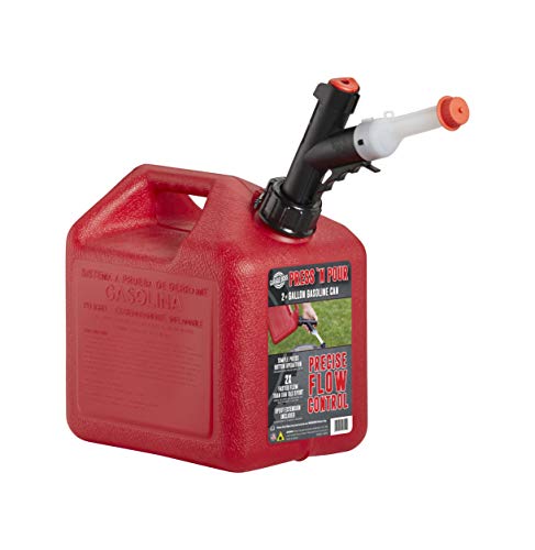 Product Cover GARAGE BOSS GB320 Briggs and Stratton Press 'N Pour Gas Can, 2+ Gallon, Red