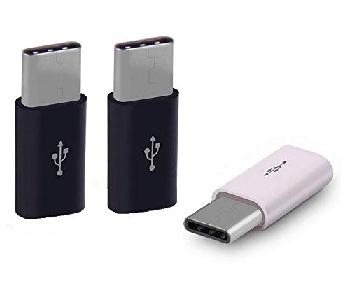 Product Cover SYGA Set of 3 USB Type C Adapter,Micro USB to USB C Adapter, Data Syncing and Charging Adapter