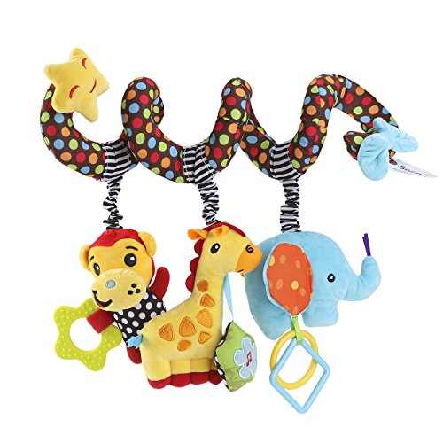 Product Cover TOYMYTOY Kid Baby Spiral Bed Stroller Toy Monkey Elephant Educational Plush Toy