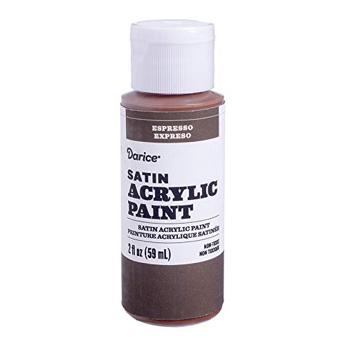 Product Cover Darice 30062614 Satin Espresso, 2 Ounces Acrylic Paint,