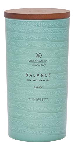 Product Cover Chesapeake Bay Candle Mind & Body Serenity Scented Candle, Balance with Pure Essential Oils (Orange), Large