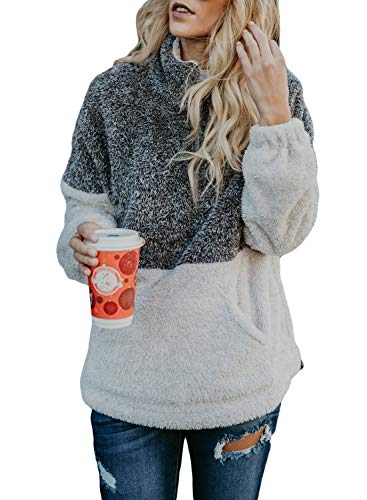 Product Cover Chase Secret Womens Long Sleeve Zip Sweatshirt Fleece Pullover Outwear Coat Pockets(S-XXL)