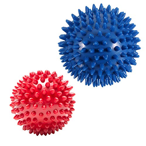 Product Cover Pack of 2 Spiky Massage Balls - Plantar Fasciitis, Muscle Soreness Massager Ball