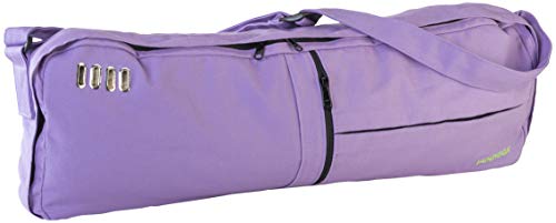 Product Cover Jade Yoga - Macaranga Mat Bag - Organic Cotton Mat Carrier with Adjustable Shoulder Strap (Color: Lavender)