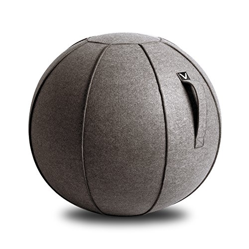 Product Cover Vivora Luno - Sitting Ball Chair for Office, Dorm, and Home, Lightweight Self-Standing Ergonomic Posture Activating Exercise Ball Solution with Handle & Cover, Classroom & Yoga