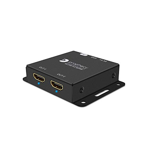 Product Cover gofanco Prophecy 1x2 HDMI 2.0 Splitter 4K 60Hz HDR Compact USB Powered Auto Scaling Wall Mount, YUV 4:4:4, 3D, HDMI 2.0a, HDCP 2.2, EDID, 18Gbps, Low Heat, 2 Port 1 in 2 Out (PRO-HDRsplit2P-LT)