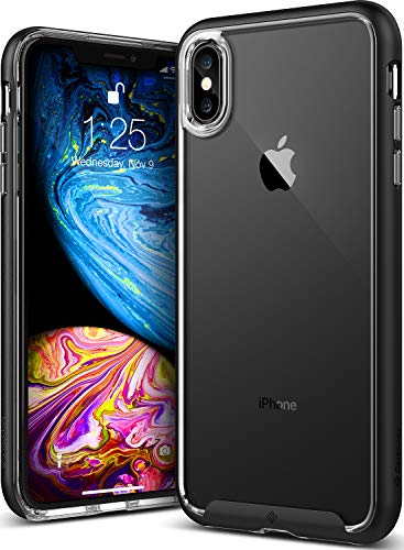Product Cover Caseology Skyfall for iPhone Xs Max Case (2018) - Clear Back & Slim Fit - Black