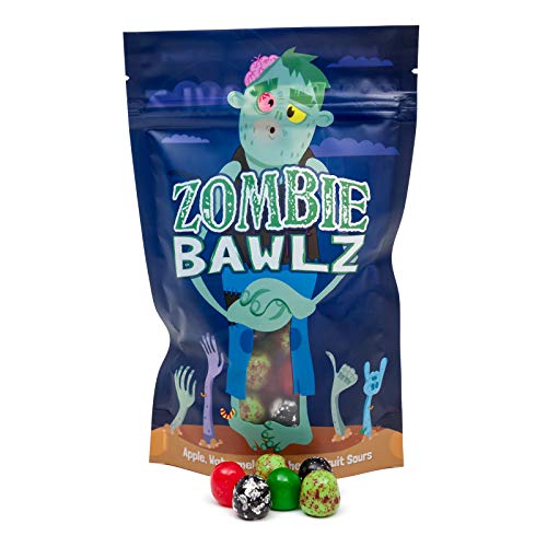 Product Cover Zombie Bawlz Fruit Chews Candy | Perfect Zombie Lover Gift! | Gluten Free | Apple, Cherry and Watermelon