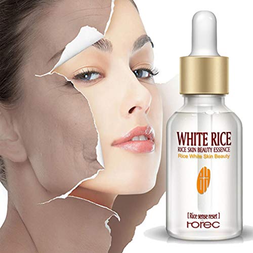Product Cover Facial Moisturizer White Rice Skin Nourishing Essence - Strong Anti Wrinkle, Anti Aging, Hydrating Skin Care Serum 15ml