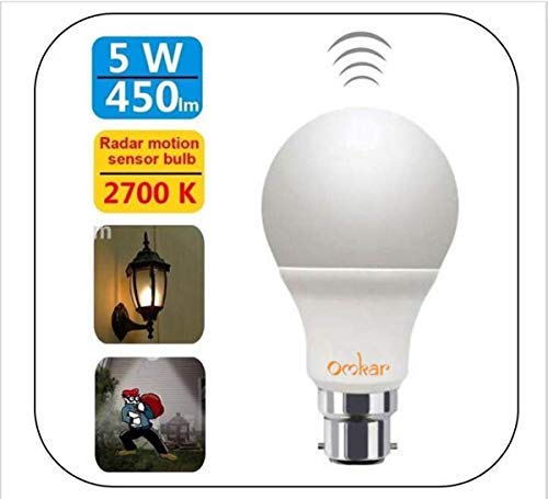 Product Cover Omkar Light and Motion Sensor LED Bulb, Cool White (9)