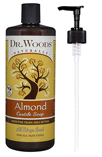 Product Cover Dr. Woods Almond Castile Soap with Organic Shea Butter and Pump, 32 Ounce