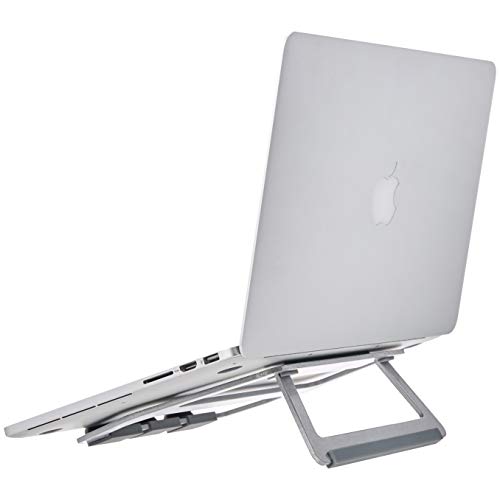 Product Cover AmazonBasics Aluminum Portable Foldable Laptop Support Stand for Laptops up to 15 Inches, Silver