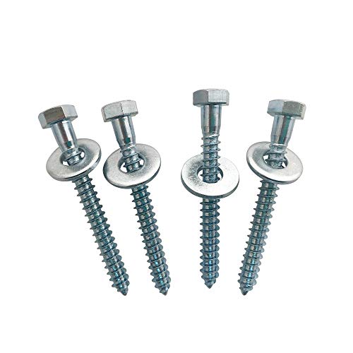Product Cover Lag Bolts for Wall Mounting A TV - Includes Heavy Duty Bolts and Washers