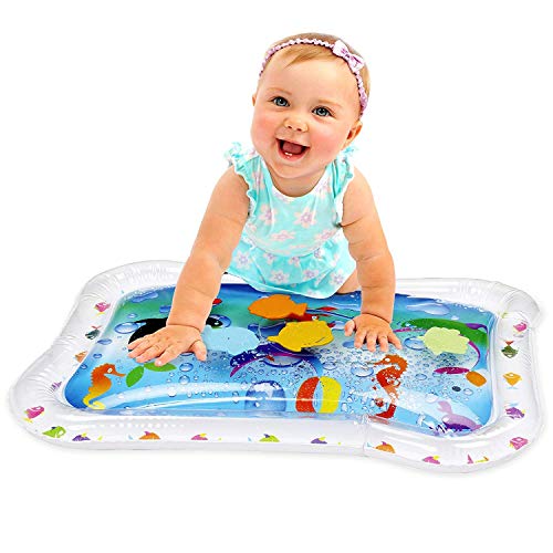 Product Cover Hoovy Tummy Time Water Mat Baby Water Play Mat, Fill 'N Fun Water Play Mat for Children and Infants, Fun Colorful, Play Mat Baby