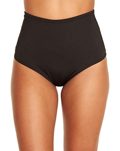Product Cover iHeartRaves Electro High Waisted Booty Shorts Bikini Bottoms (Black, Small/Medium)