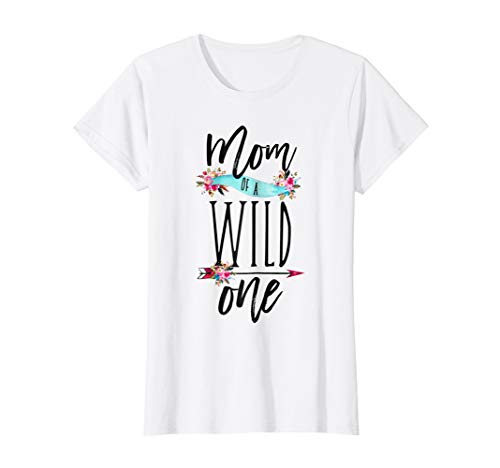 Product Cover Womens Mom of a Wild One Shirt Boho 1st Birthday Mommy Party Tee