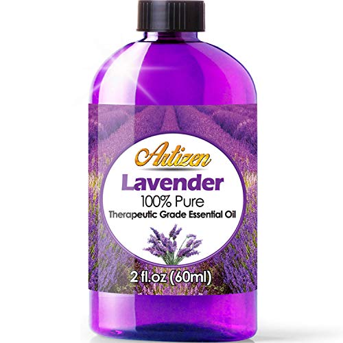 Product Cover 2oz - Artizen Lavender Essential Oil (100% Pure & Natural - UNDILUTED) Therapeutic Grade - Huge 2 Ounce Bottle - Perfect for Aromatherapy