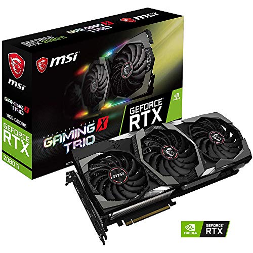 Product Cover MSI GAMING GeForce RTX 2080 Ti GDRR6 352-bit HDMI/DP/USB Ray Tracing Turing Architecture Graphics Card (RTX 2080 TI GAMING X TRIO)