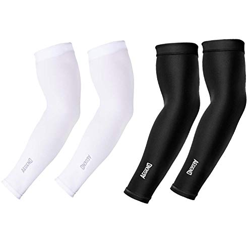 Product Cover aegend Arm Sleeves UV Protection Cooling UPF 50 Sun Sleeves for Men Women Youth, 2 Pairs