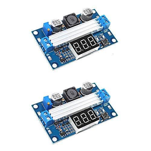 Product Cover Onyehn LTC1871 DC-DC Boost Step-up Voltage Converter Module 100W High Power Adjustable Output 3.5-35V Power Regulator Board with LED Voltage Meter (2pcs of Pack)