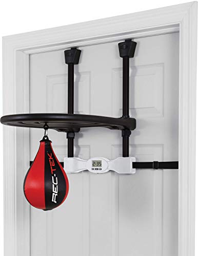 Product Cover Rec-Tek Kids Over The Door Speed Bag - Features Easy Setup with No Tools Required, Automatic Scoring, and Adjustable Height - Designed for Kids Play