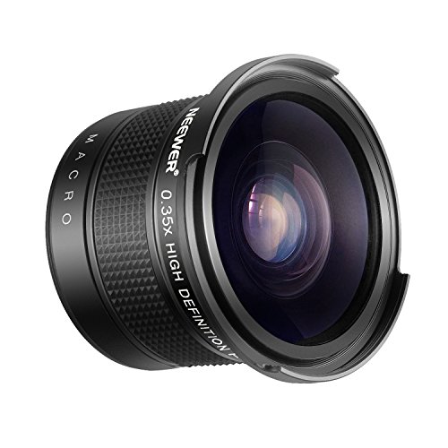 Product Cover Neewer 52mm 0.35X Fisheye Wide Angle Lens with Macro Close-Up Portion for Nikon D7100 D7000 D5500 D5300 D5200 D5100 D3300 D3200 D3100 D3000 DSLR Cameras