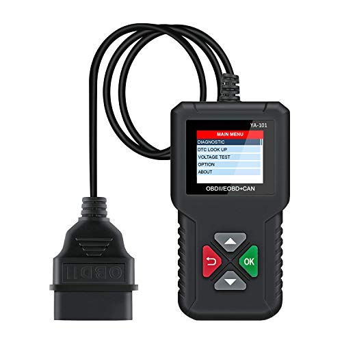 Product Cover JDIAG OBD2 Scanner Car Diagnostic Scan Tool Check Engine Light Universal Enhanced CAN OBDII Code Reader with Mode 6 Oxygen Sensor Battery Test and Screen Shot Functions