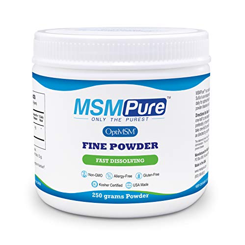 Product Cover Kala Health MSMPure Fine Powder, Fast Dissolving Organic Sulfur Crystals, 99% Pure Distilled MSM Supplement, Made in USA, 8.8 oz