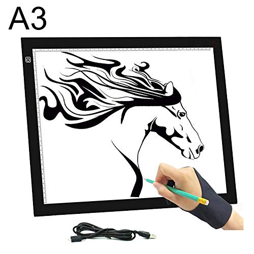 Product Cover A3 Light Box, FOME Ultra-Thin Tracing Writing Light Board USB Power Adjustable Brightness LED Copy Tracking Board Drawing Board Artcraft Tracing Light Pad for Artists Drawing Sketching Animation