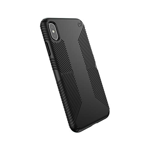 Product Cover Speck Products Compatible Phone Case for Apple iPhone XS Max, PRESIDIO GRIP Case, Black/Black