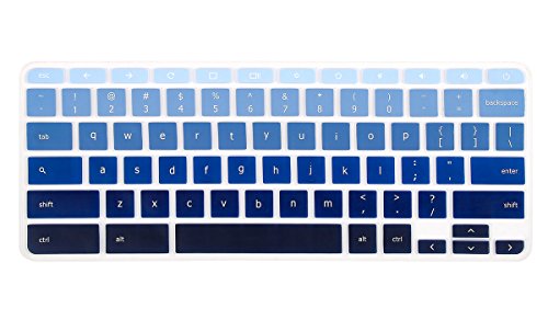 Product Cover Keyboard Cover Compatible Acer Chromebook R 11 CB5-132T CB3-131,Acer Premium R11, Chromebook R 13 CB5-312T, Chromebook 14 CB3-431 CP5-471, Chromebook 15 CB3-531 CB5-571 C910 US Layout(Ombre Blue)