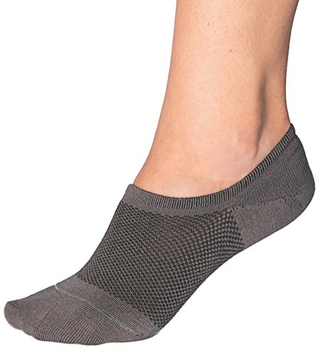 Product Cover Bam&bü Women's Premium Bamboo No Show Casual Socks - 3 or 4 pair pack - Non-Slip
