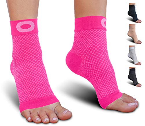 Product Cover Plantar Fasciitis Sock with Arch Support for Men & Women - Best Ankle Compression Socks for Foot and Heel Pain Relief - Better Than Night Splint Brace, Orthotics, Inserts, Insoles (XXL, Pink)