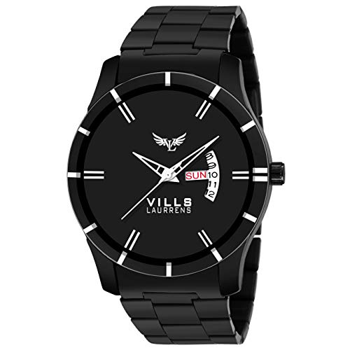 Product Cover Vills Laurrens Analogue Black Dial Day and Date Men's Watch