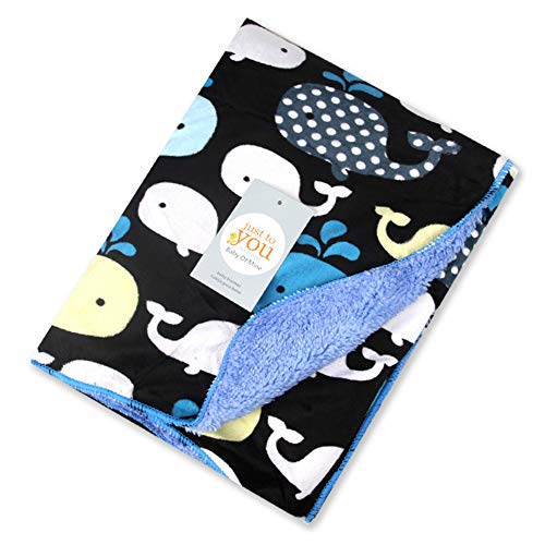 Product Cover Mywale:Soft Cozy Flannel Baby Blanket Using for Plushy/Throw Blanket/Whale Baby Blanket Soft Plush Warm Baby Blanket Receiving Blanket for Newbaby, New mom, (30
