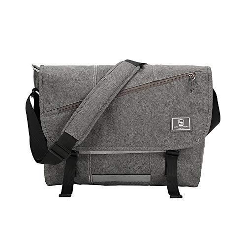Product Cover OIWAS Messenger Bag Satchel Leisure Canvas 15 Inch Laptop Shoulder Briefcase Pack Crossbody Backpack for Men Women Teens
