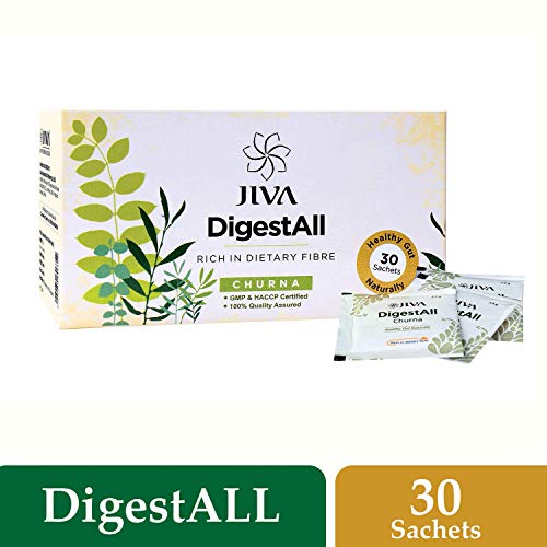 Product Cover Jiva Ayurveda's Digest All Churna for relief from Gas, Acidity, and Indigestion- 30 Sachets
