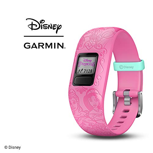 Product Cover Garmin vívofit jr 2, Kids Fitness/Activity Tracker, 1-Year Battery Life, Adjustable Band, Disney Princess, Pink