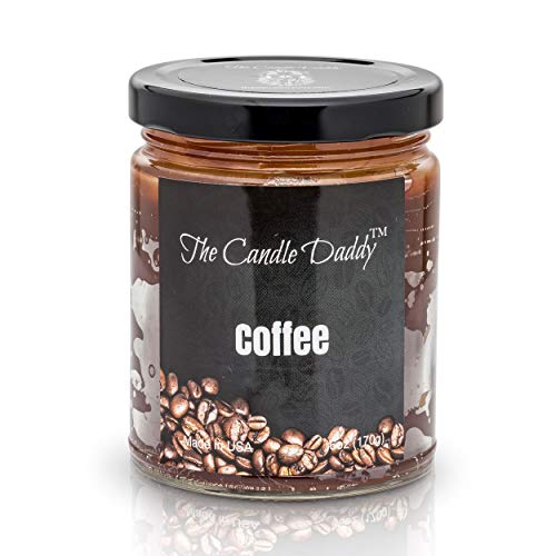 Product Cover Coffee Scented Candle - 6 oz jar Candle - up to 40 Hour Burn - Hand Poured in Indiana