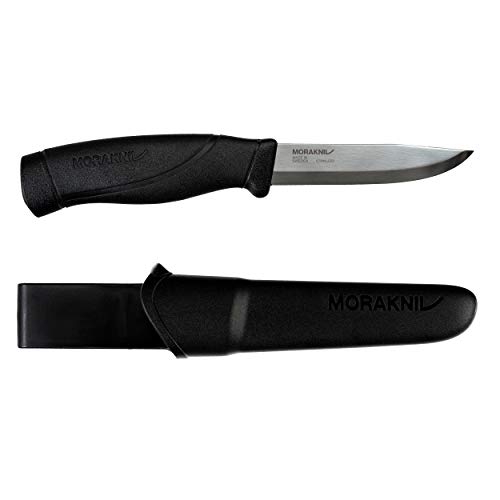 Product Cover Morakniv Companion Heavy Duty Knife with Stainless Steel Blade, 4.1-inch, Black