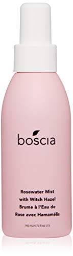 Product Cover boscia Rosewater Mist with Witch Hazel - Vegan, Cruelty-Free, Natural and Clean Skincare | Alcohol-Free Face Toner with Rosewater, Witch Hazel, and Aloe Vera, 4.73 Fl Oz