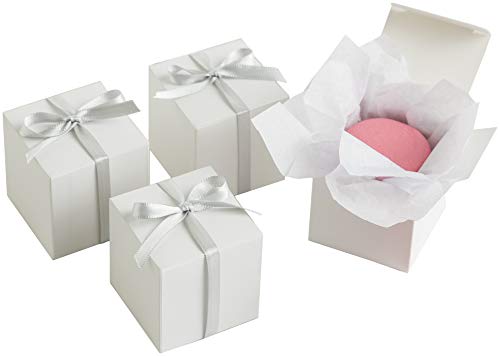 Product Cover Simplicity White Wedding Favor Box Kit, 100pc, 2''L x 2''W x 2''H