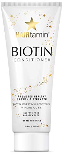 Product Cover Hairtamin Biotin Hair Growth Conditioner Promotes Healthy Growing Hair, Strength and Thickening with Vitamin Rich, Paraben-Free and SLS-Free, Formula for Women and Men, Color Safe, All Hair Types