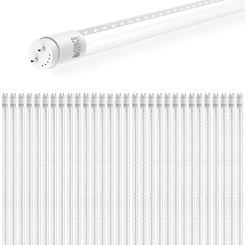 Product Cover Sunco Lighting 30 Pack 4FT T8 LED Tube, 18W=40W Fluorescent, Clear Cover, 5000K Daylight, 2200 LM, Single Ended Power (SEP), Ballast Bypass, Commercial Grade - UL
