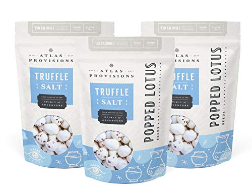 Product Cover Atlas Provisions Truffle Salt Popped Lotus Seeds | Gluten-Free, Vegan | 3.88oz | Pack of 3