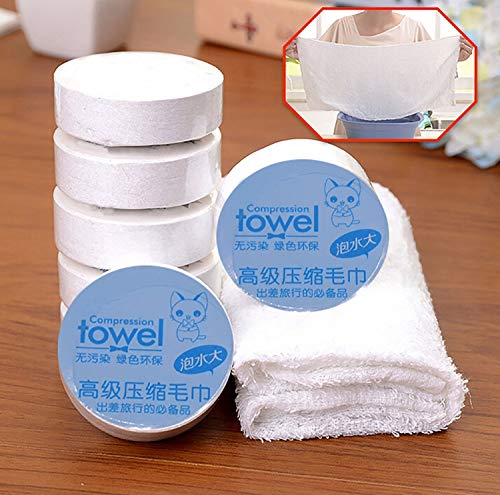 Product Cover Ekan Mini Cotton Hand Towel Tissue Disposable Compressed Towel Portable Face Wipes 20 gm Pack Of 1 (m6)