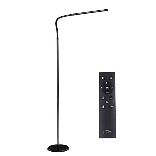 Product Cover Joly Joy Floor Lamps for Living Room, 12W Dimmable Flexible Gooseneck Standing Lamp, Reading Light with Touch Remote Control, 4 Color & 5 Brightness Dimmer, LED Floor Lights for Bedroom, Chair, Couch